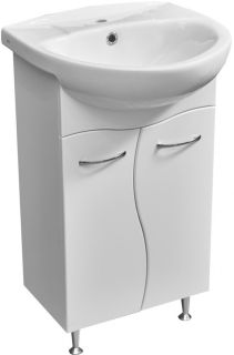 Тумба под раковину Stella Polar Волна 50см белый SP-00000037